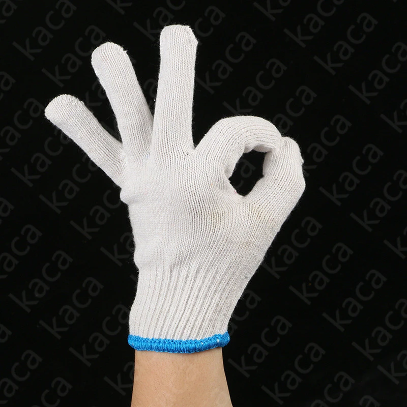 Тонкие хлопковые перчатки для сада и работы защиты от труда по дереву 2 пары в