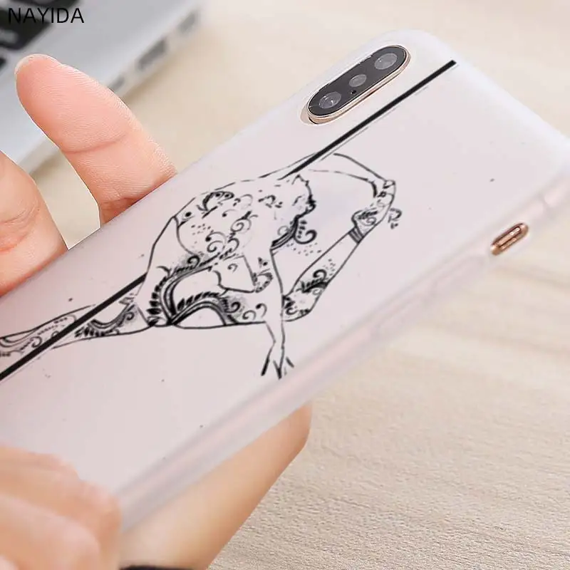 Pattern Soft Silicone TPU Case Cover For Samsung Galaxy S21 S20 S7 Edge S8 S9 S10 Plus S11 Lite Ultra Pole dance Fitness | Мобильные