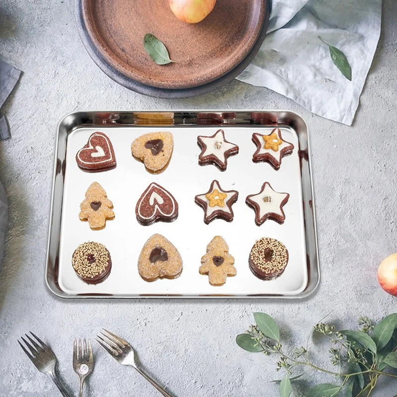 Набор для выпечки противень из нержавеющей стали тарелка печенья не липкая легко