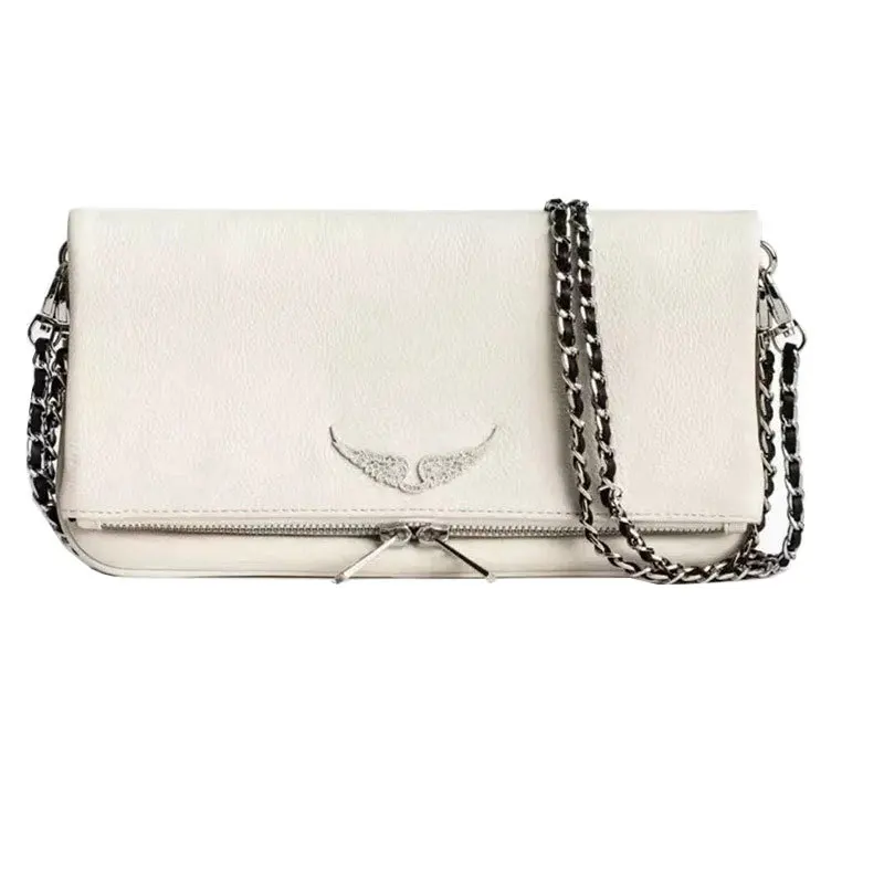 

Fashion Women Shoulder Bags Personality Wings Decorated Chain Messenger Bag Womens Bag Corssbody Leather Bolsos Mujer