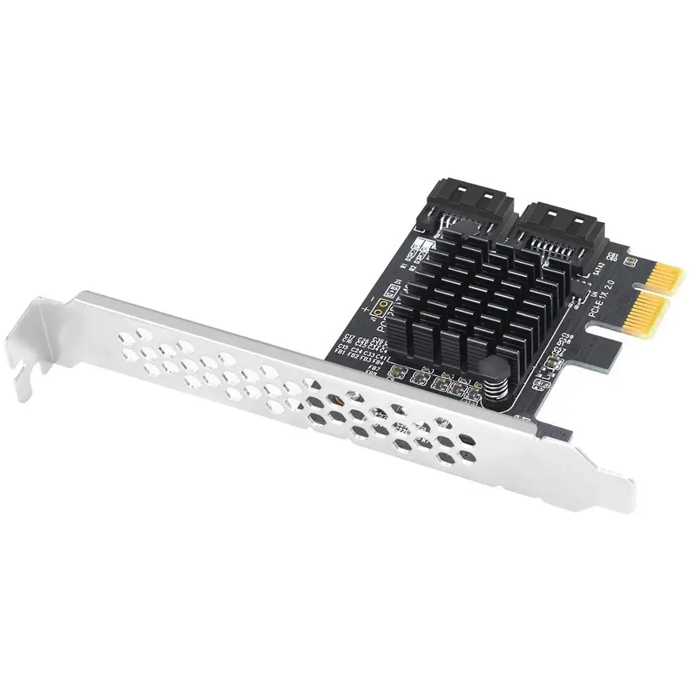 PCI Express SATA 3 0 карта контроллера 2 порта PCIe III 6 Гбит/с внутренний адаптер конвертер