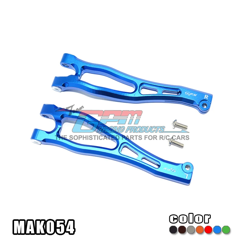 Алюминиевые передние верхние рычаги GPM для 1/8 ARRMA OUTCAST 6S BLX трюковый грузовик Радиоуправляемый обновленный