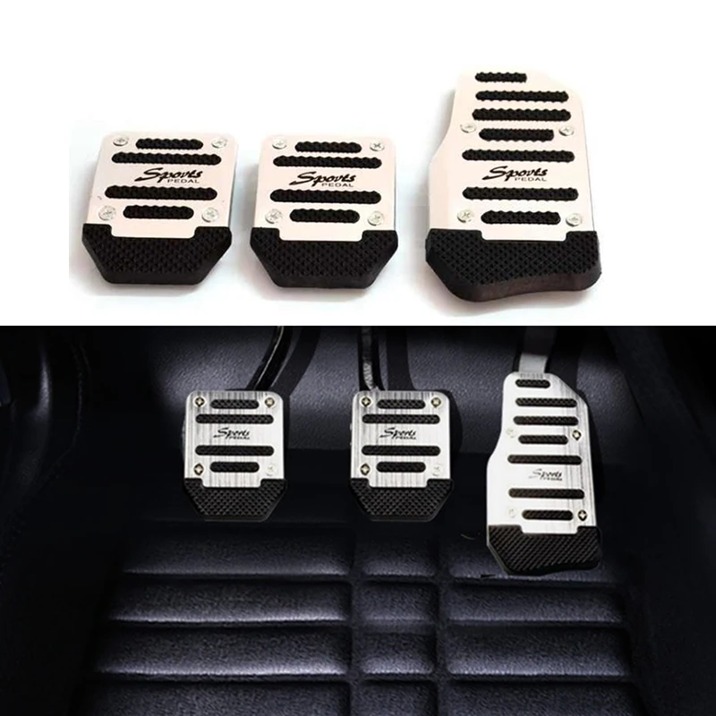 Automobile accelerator aluminum alloy pedal cover for Dacia duster logan sandero stepway lodgy mcv 2 Renault Megane Modus