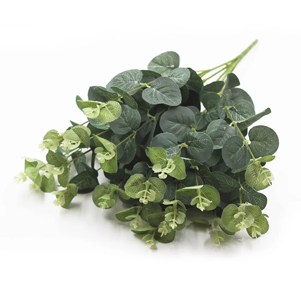 20 головок Искусственный лист для денег эвкалипт имитация шелковой ткани зеленое