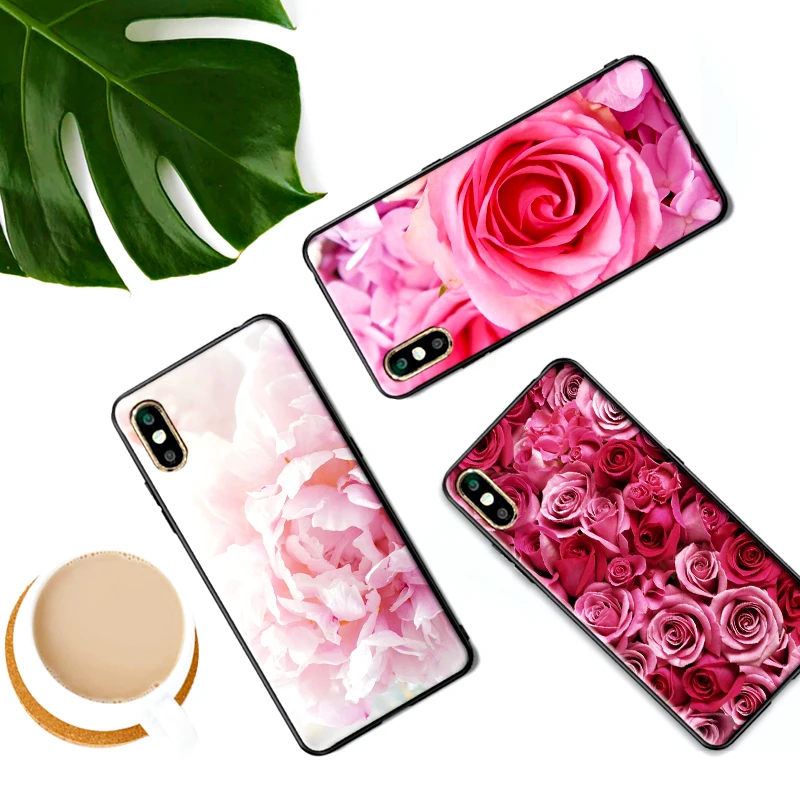 rose lily Phone Case For Xiaomi Mi6 8 Lite SE MAX 3 9E 5X 6X F1 A1 A2 6 Soft Silicone Cases Cover | Мобильные телефоны и