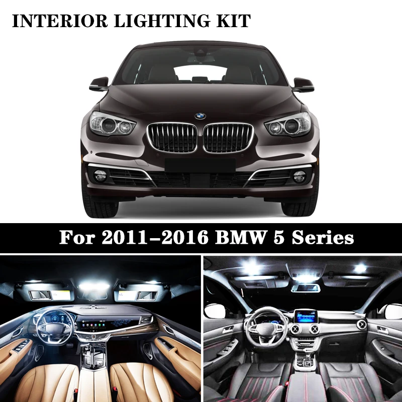 20 шт. X Canbus для 2011 2016 BMW 5 серии F10 520i 528i 530i 535i 550i M5 светодиодный купольный светильник