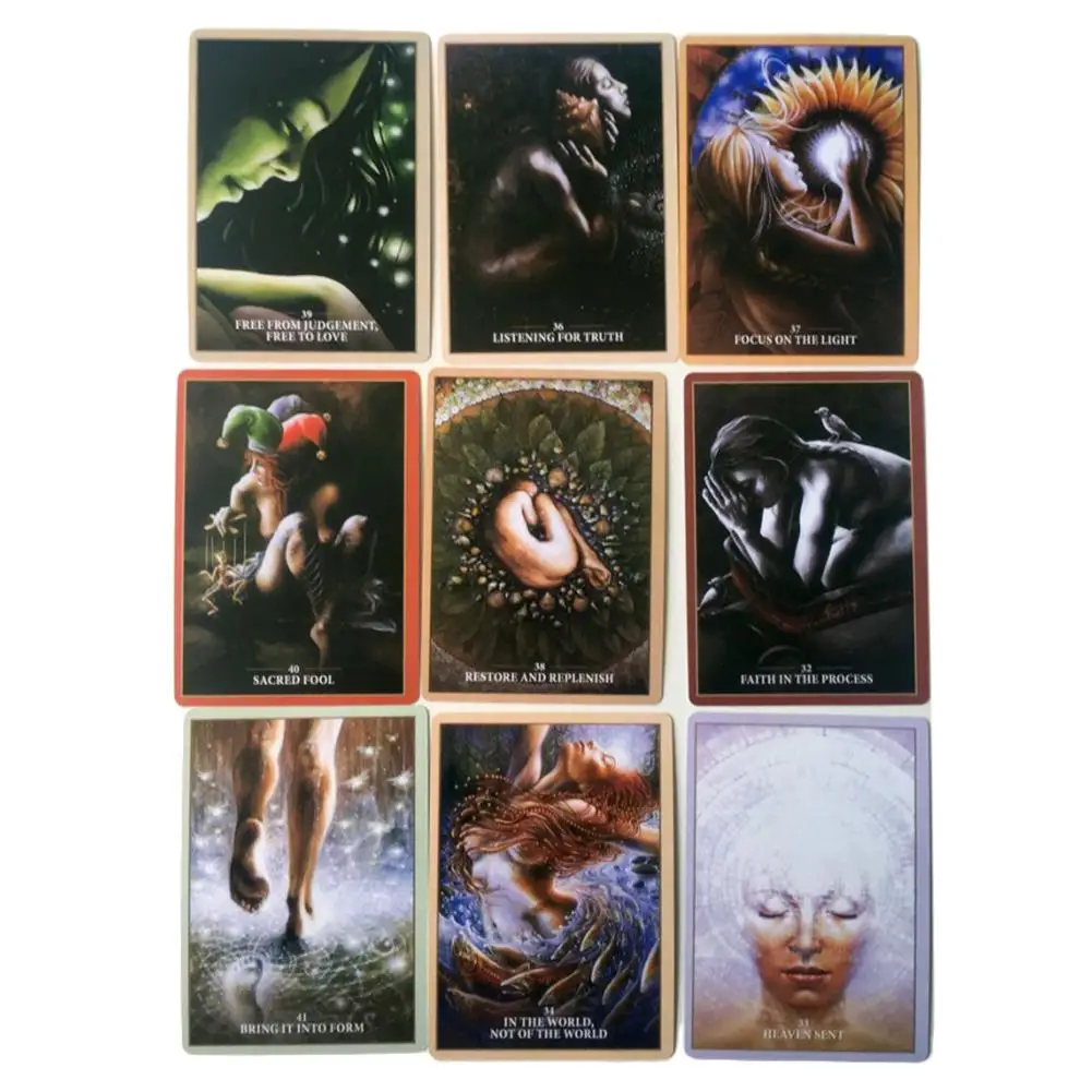 2020 карты Таро Райдера с блестками на английском языке фабричное производство