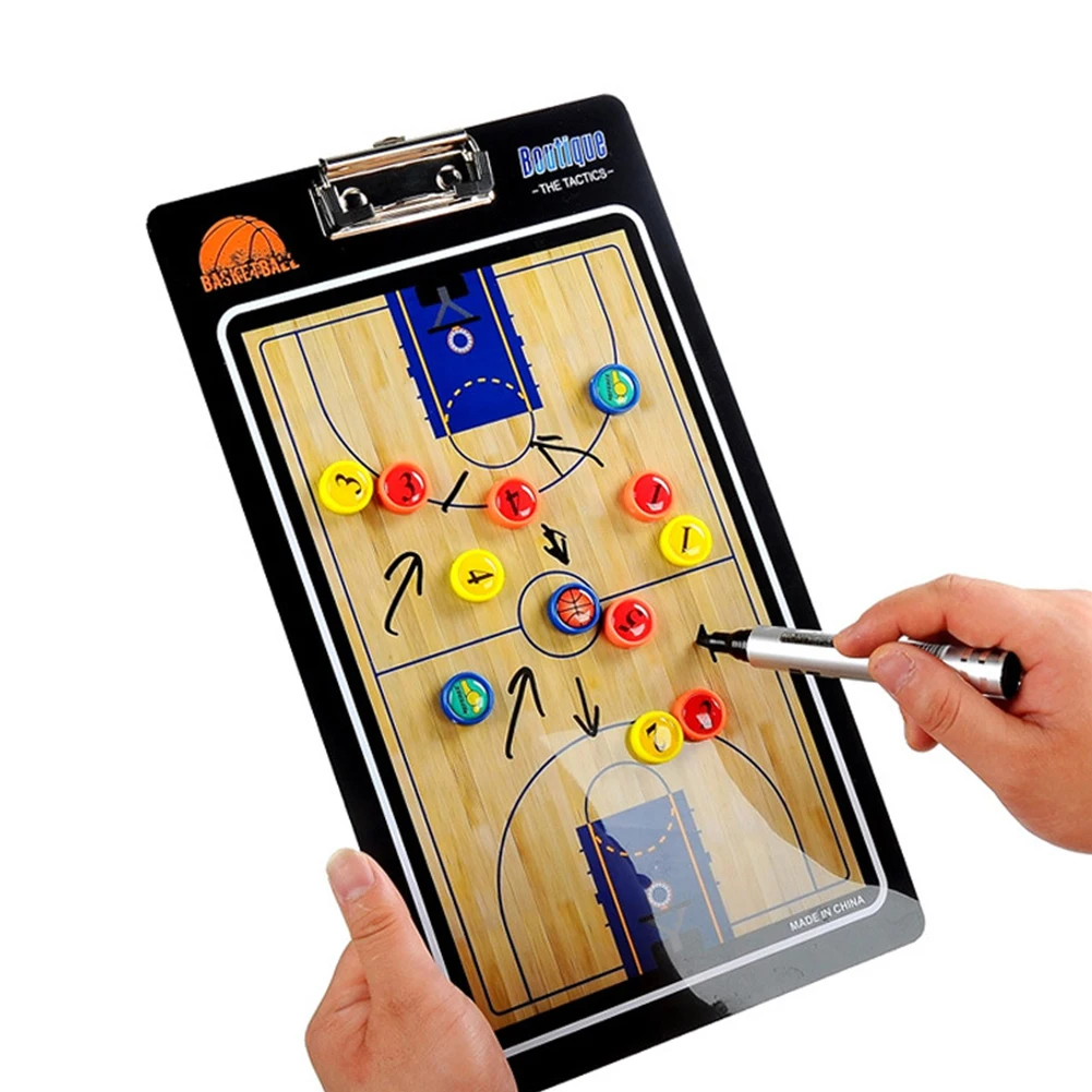 

Training Teaching Colorful Professional Tactical Board PVC Magnetic Basketball Supplies Coaching Clear Wear Resistant Smooth