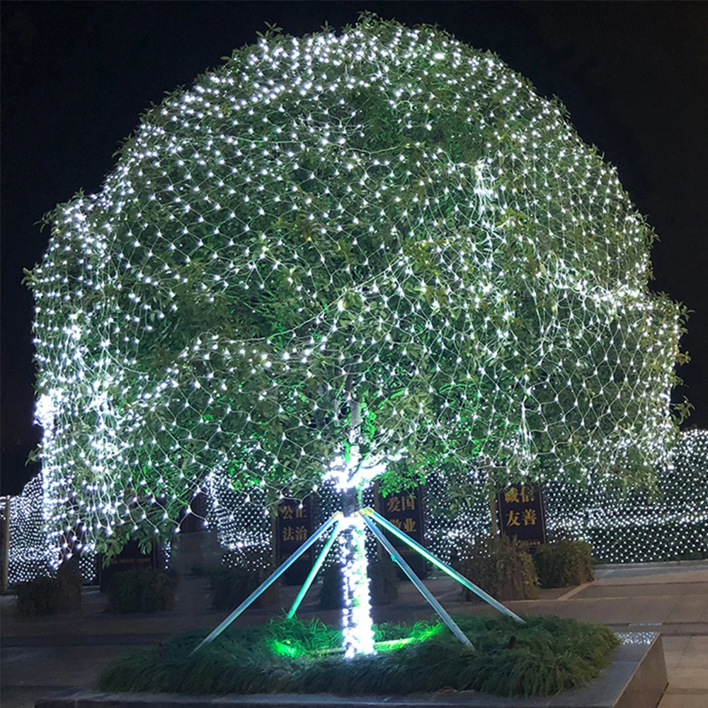 

Xmas Fairy String Light 96leds 144leds 210leds 672leds Net Mesh LED Lamp for Wedding Christmas New Year Party Garedn Decoration