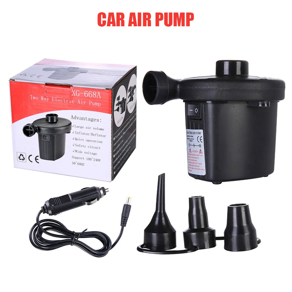 

Convenient 12V 220V Portable Air Compressor Air Pump Inflatable Sofa Kayak Nflatable Bed Fast