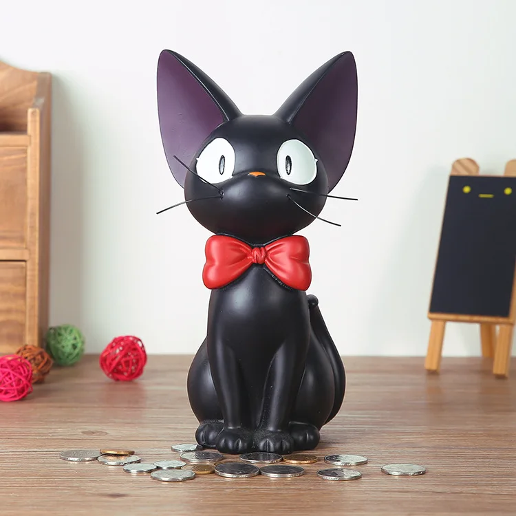 Копилка из эпоксидной смолы с рисунком кошки и монет|Игровые фигурки