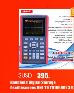 UNI-T UT81B/C Ручной цифровой осциллографы мультиметры 8 МГц/16 МГц 4000 отсчетов область цифровой мультиметры USB интерфейс ПК Мягкий
