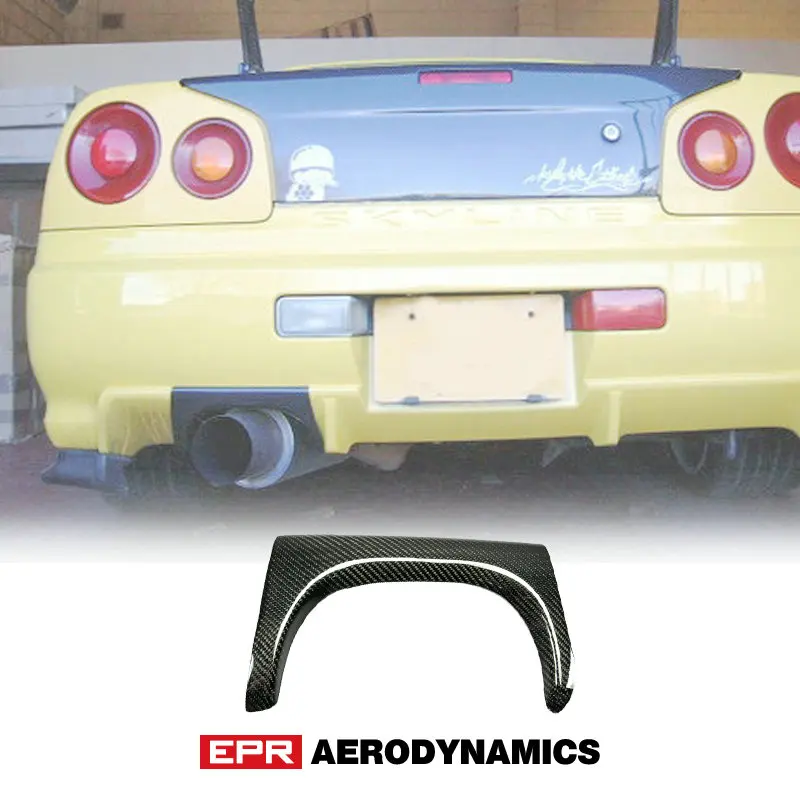 Автомобильный Стайлинг для Nissan Skyline R34 GTR углеродное волокно задний бампер