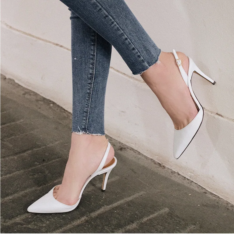 

6CM 8CM 10CM SANDALS WOMEN Fine with pointed toe with fashion Europe and America wild summer women RB126
