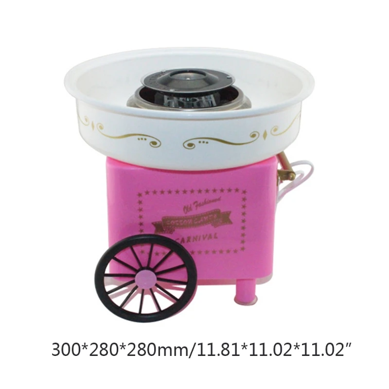 

Retro Carriage Cotton Candy Machine Fashion Mini Candy Floss Maker Home Use Countertop Electric Nostalgia Trolley