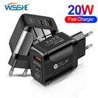 Быстрая зарядка 3,0, зарядное устройство USB стандарта ЕС, адаптер для быстрой зарядки iPhone 12, 11 X MAX, быстрая зарядка QC3.0 для Samsung, Xiaomi