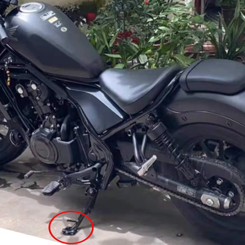 

Motorcycle Kickstand Extension Plate Side Stand For HONDA REBEL500 REBEL300 CM500 CM300 CMX500