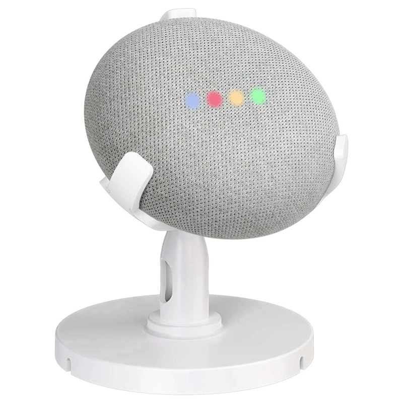 

Table Holder for Google Home Mini Voice Assistants, 360 degree Rotated Desktop Stand Mount - Improves Sound Visibility and Appea