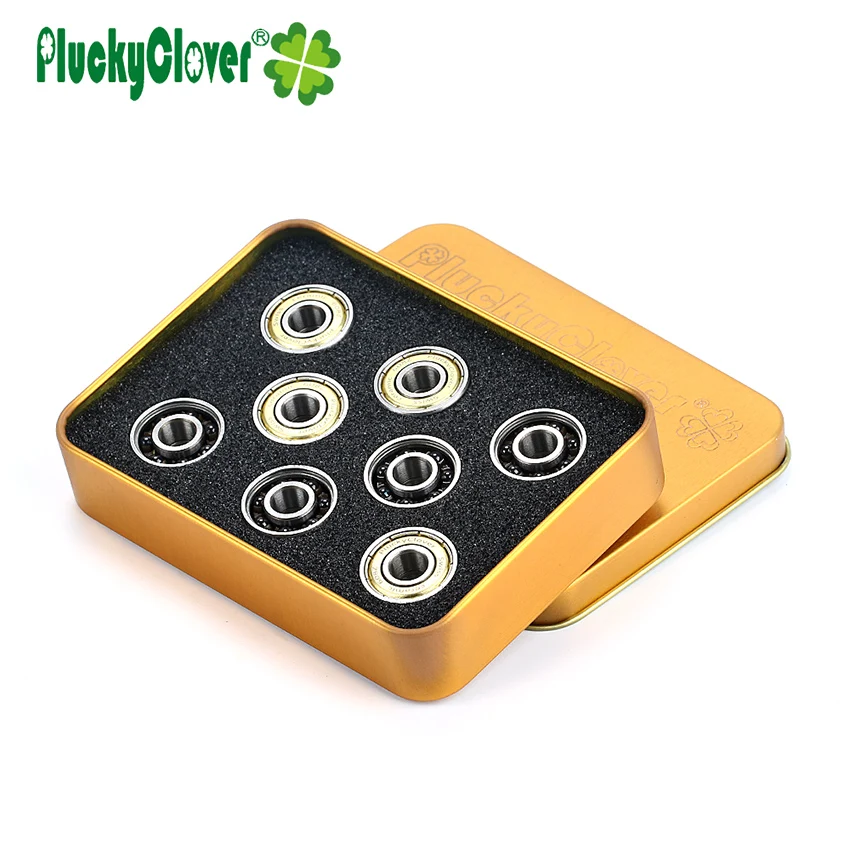 PluckyClover скейт подшипник 608 с 7 керамическими бусинами роликовые коньки скорость скейт керамический подшипник скутер скейтб