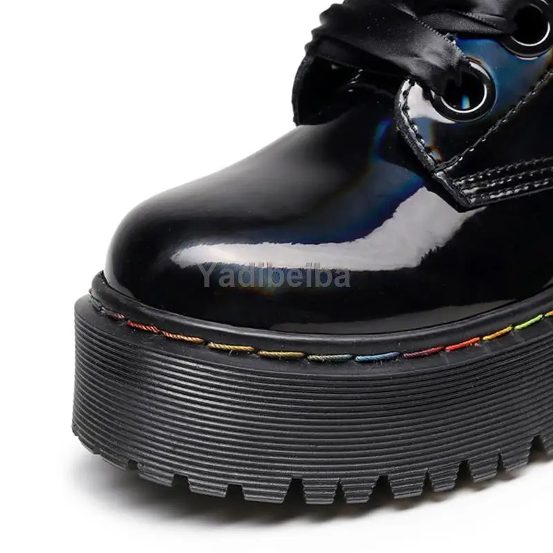 

Women's Ankle Boots 2021 Platform Shoes Woman Motocycle Boots Female Colorful Ankle Boot Short Punk Goth Shoes Ladies Footwear