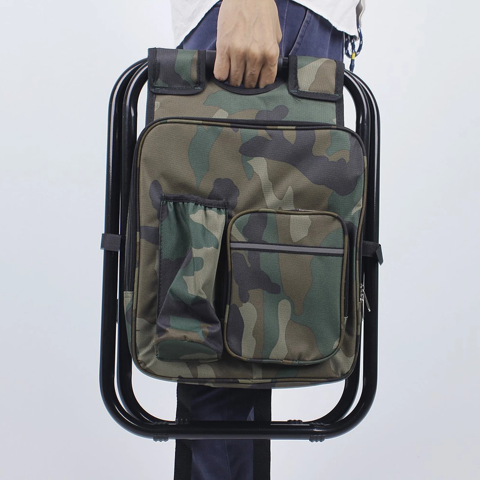 outdoor camping fishing chair folding stool portable backpack cooler insulated picnic bag hiking seat table bags free global shipping