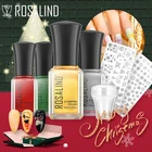 Набор для стемпинга ногтей ROSALIND, лак для ногтевого дизайна, полуперманентный дизайн сделай сам, штамповочная пластина, скребок, набор для УФ-геля