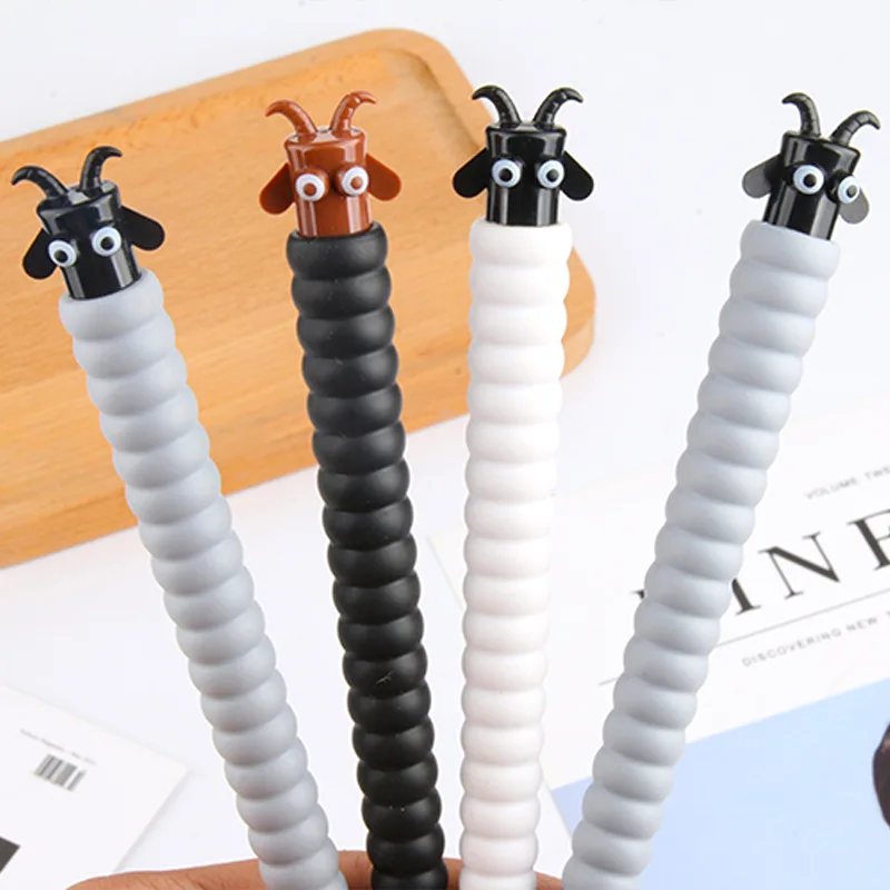 

36 pcs/lot Creative Goat Gel Pen Cute 0.5 mm black Ink Signature Pens Promotional Gift Office School Supplies
