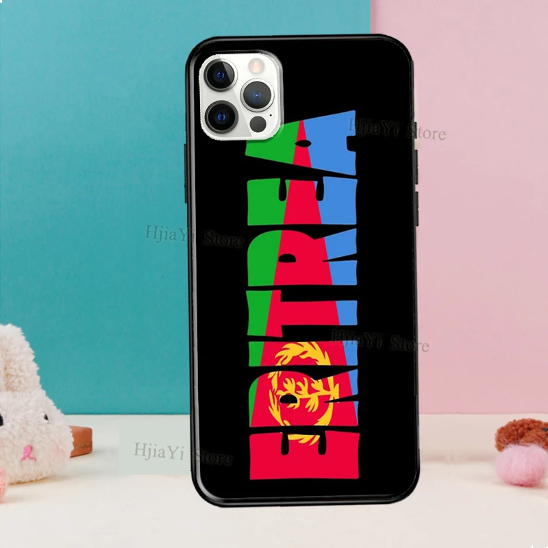 Чехол с флагом Эритреи для iPhone 13 Mini 11 12 Pro Max X XR XS 6S 8 7 Plus SE 2020 резиновая задняя