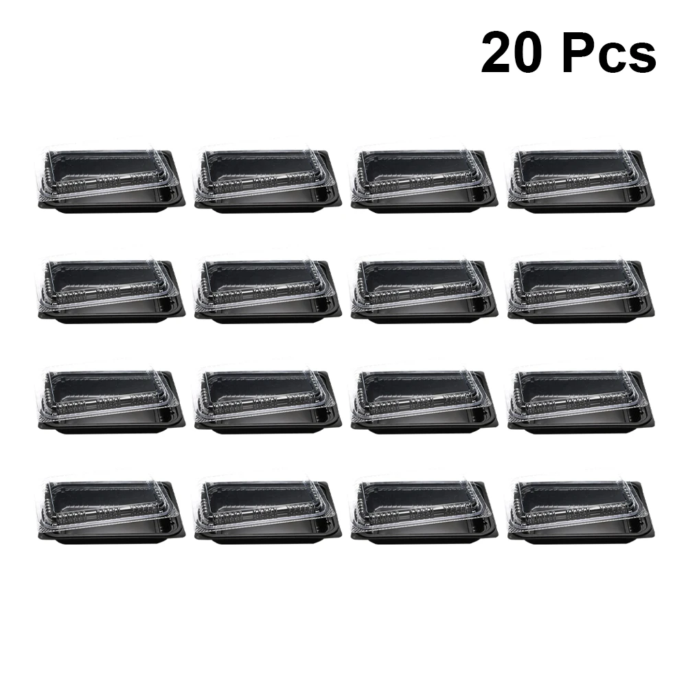 20 шт. одноразовые коробки для ресторана объемом 450 мл прямоугольные контейнеры