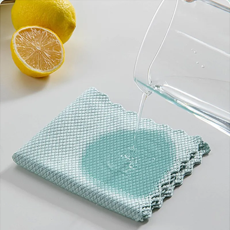 

Тряпки для кухни, впитывающие полотенца из микрофибры для вытирания посуды, эффективны против жира, для дома