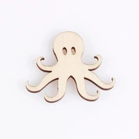 octopus shape mascot laser cut christmas decorations silhouette blank unpainted 25 pieces wooden shape 0809