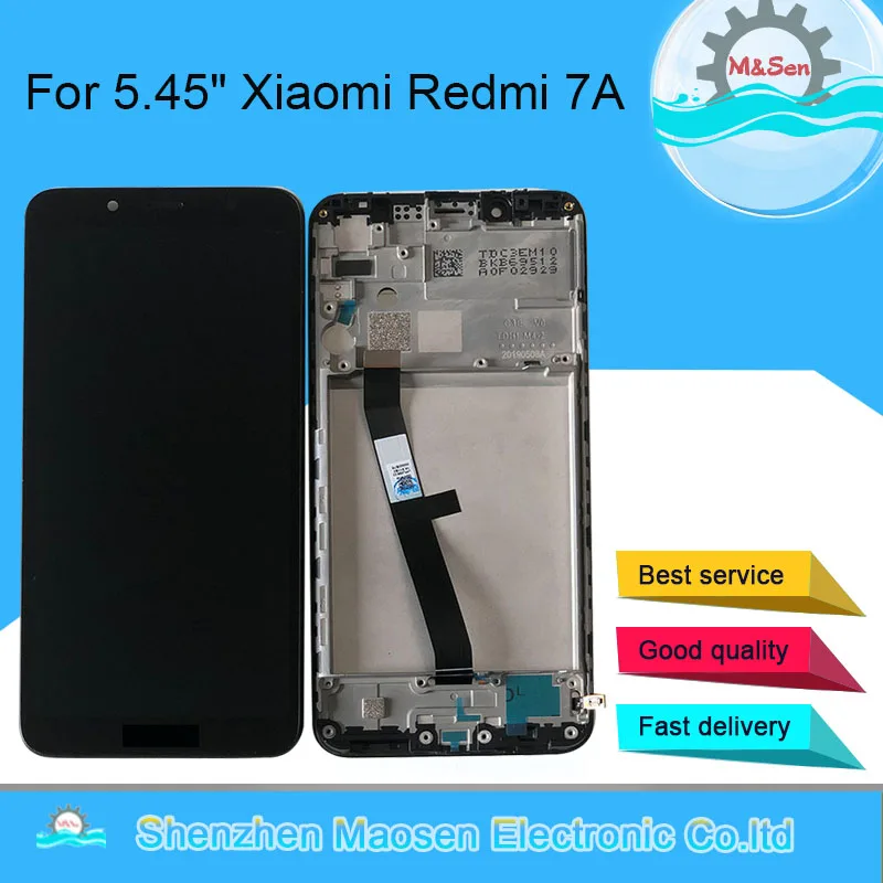 ЖК дисплей M & Sen для Xiaomi Redmi 7A с рамкой и дигитайзером сенсорной панели 5 45 дюйма
