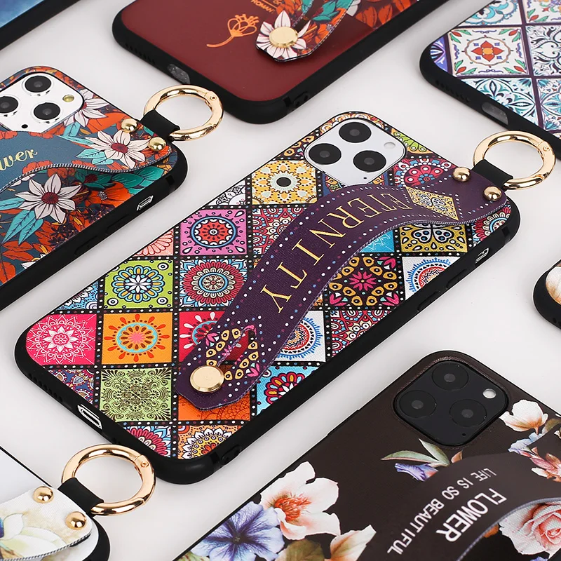 Чехол для Xiaomi Mi 9T Модный мягкий чехол с держателем на запястье Redmi Note 9S 9 7 8 Pro K20 K30