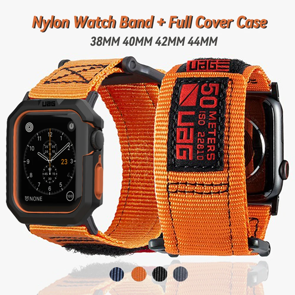 

Ремешок нейлоновый для Apple watch 41 45 40 44 мм, Официальный спортивный браслет для iwatch 7 5 6 se 2 3 38 мм 42 мм