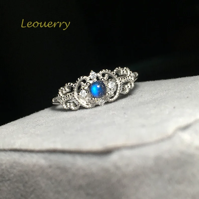 Женское кружевное кольцо Leouerry Открытое из стерлингового серебра 925 пробы