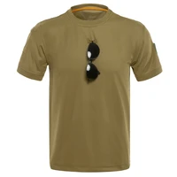 outdoor short sleeve t shirt mens loose size casual stretch quick drying camouflage training solid color t shirt outdoor sports