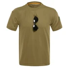 Футболка мужская уличная с коротким рукавом, свободная Повседневная Эластичная быстросохнущая камуфляжная тренировочная, однотонная, для спорта на открытом воздухе