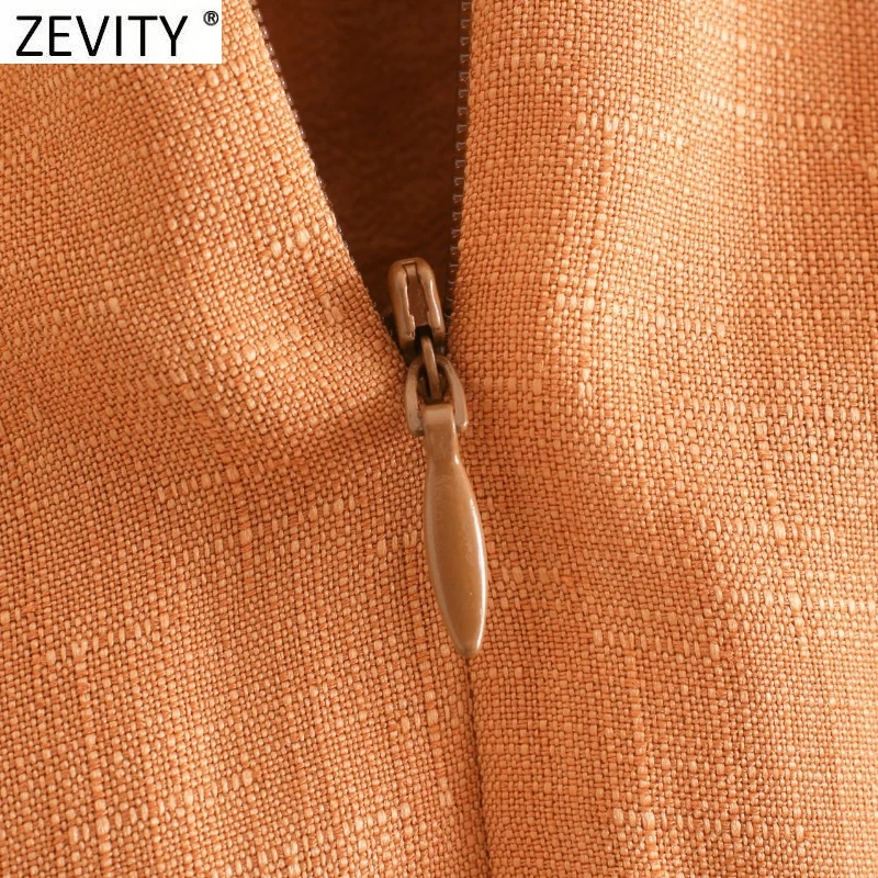 

Zevity Women Fashion Solid Knotted Hem Tassel Casual Slim Skirt Faldas Mujer Office Ladies Back Zipper Chic Mini Vestido QUN697