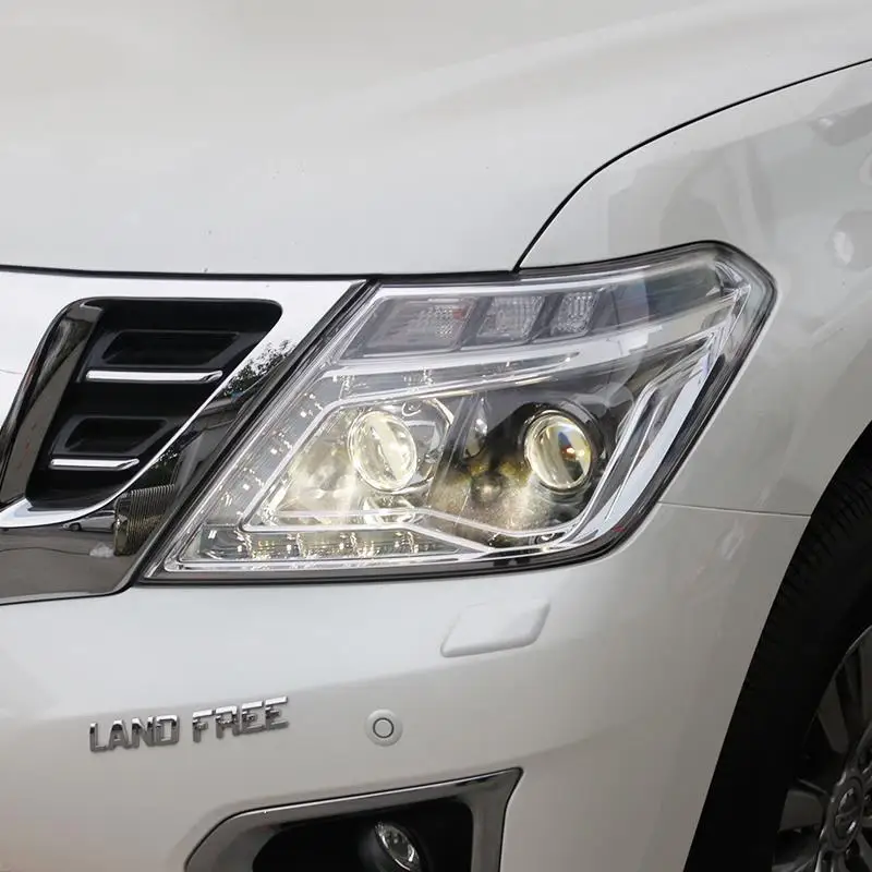Автомобильная фара на Nissan Patrol 2012 2013 2014 2015 2016 2017 2018 передний светодиодный фонарь DRL