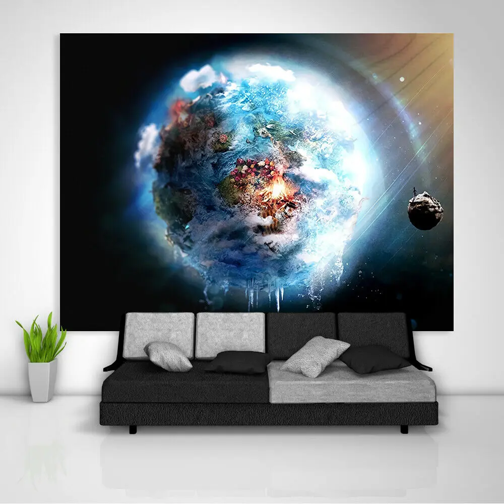 Гобелен с космическим ангелом настенный Декор для дома|Декоративные гобелены| |