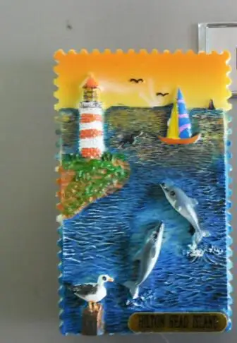 Сувенирный магнит на холодильник дорожная коллекция в США подарок-компаньон для