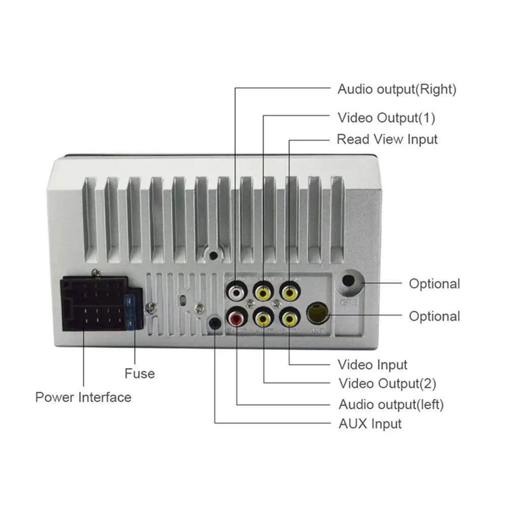 Автомобильный MP5-плеер 7018B прочный мультимедийный с 7-дюймовым сенсорным экраном