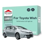 Комплект светодиодных ламп для светильник освещения для Toyota Wish MPV 2003-2012 2013 2014 2015 2016 2017 купольная лампа для чтения карты автомобиля без ошибок Canbus