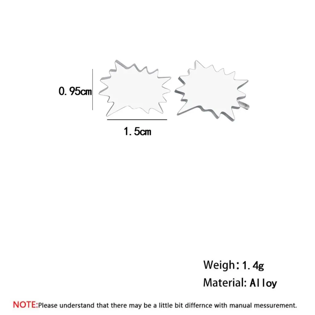 Kinitial новинка серьги в коробке для мужчин и женщин геометрические модные чата