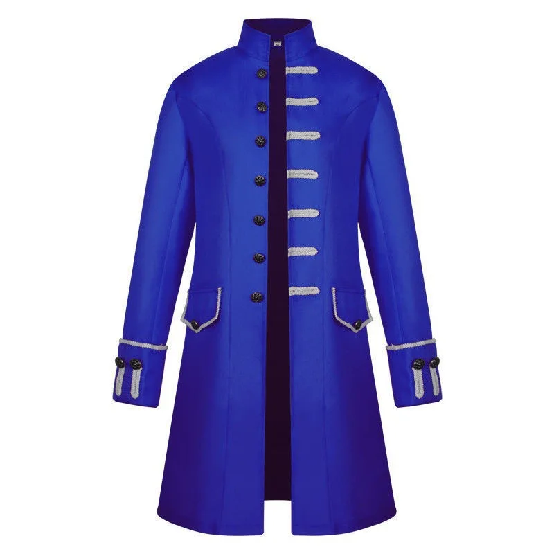 Новинка 2020 Мужское пальто однотонное модное стимпанк Ретро стиль мужская форма