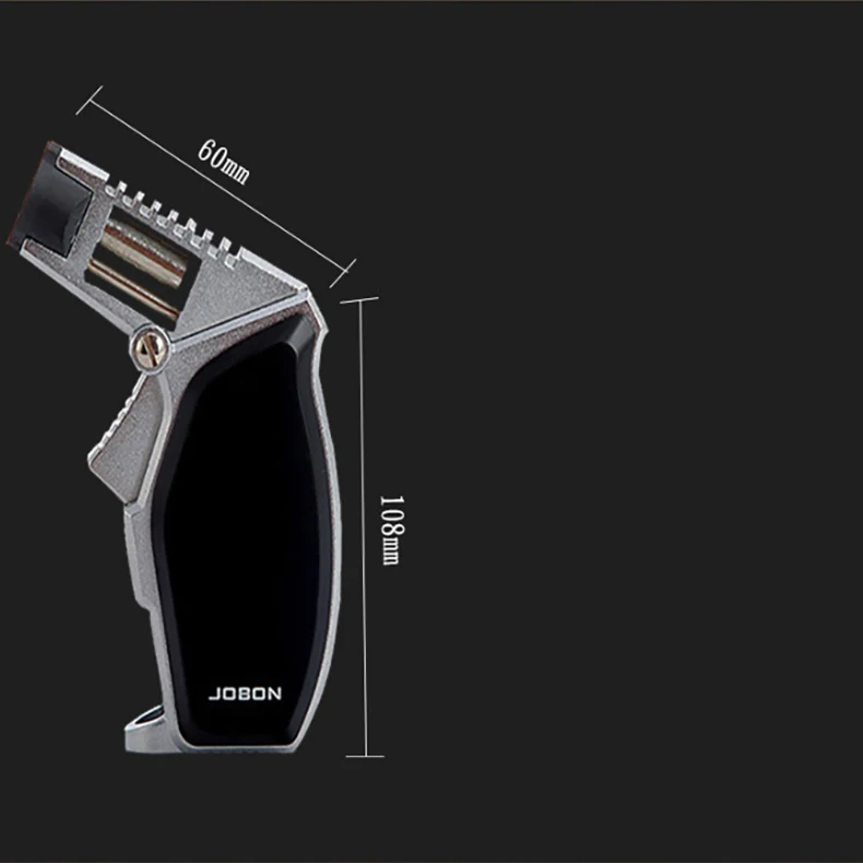 jobon upscale gas lighters fixed flame metal super firepower 1300c kitchen field bbq jet turbo lighter gadgets for men free global shipping
