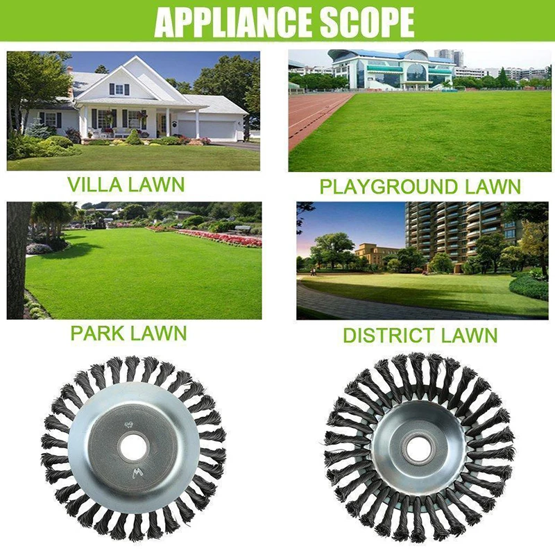 

150mm Steel Wire Grass Trimmer Head Rounded Edge Weed Trimmer Head Grass Brush Removal Grass Tray Plate For Lawnmower 2020