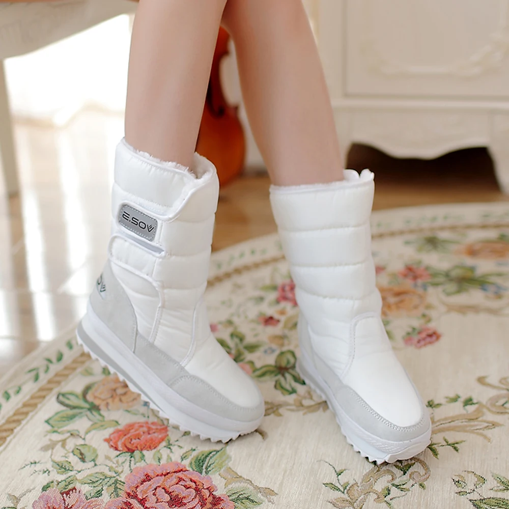Новые зимние женские сапоги Нескользящие водонепроницаемые на толстой подошве