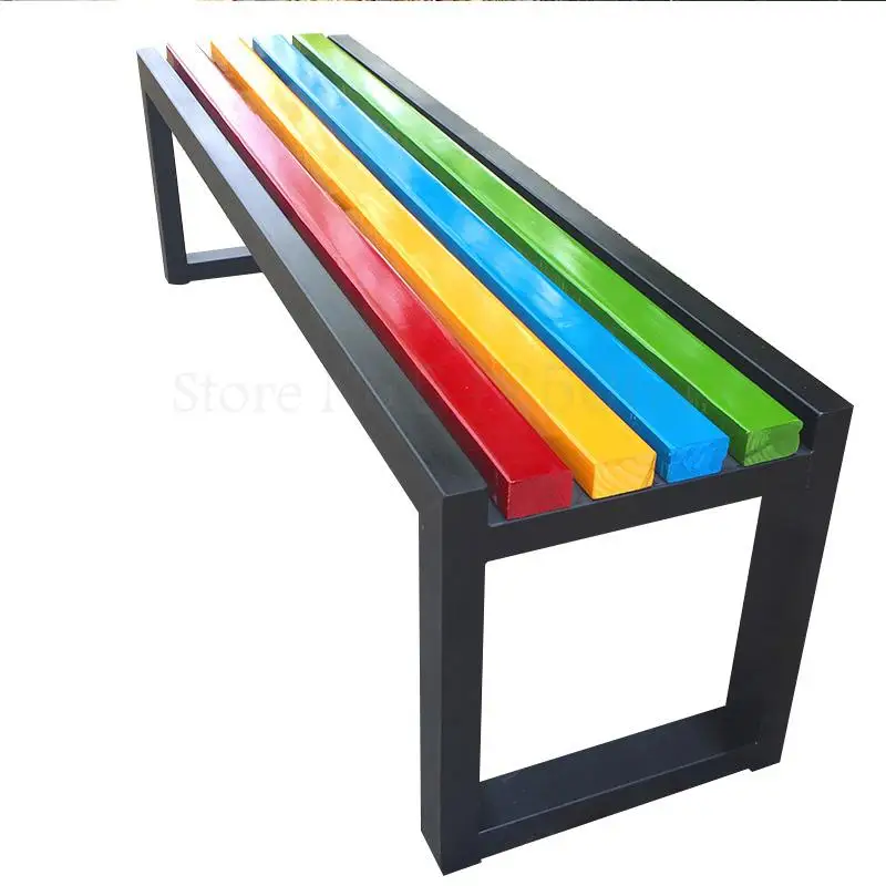 Уличная скамейка для парка антикоррозийный ровный стул отдыха железная ванной