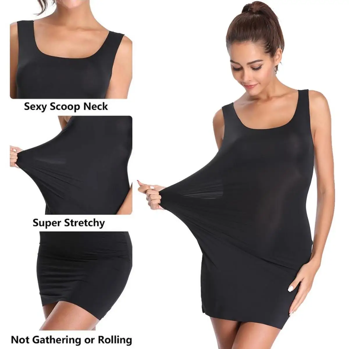 Корректирующее белье для похудения Camisole Femme Control Slips сексуальное платье женское